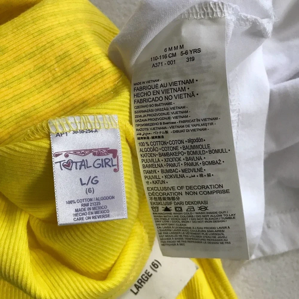 Hurley and Total Girl NWT Tops Bundle Girls 6